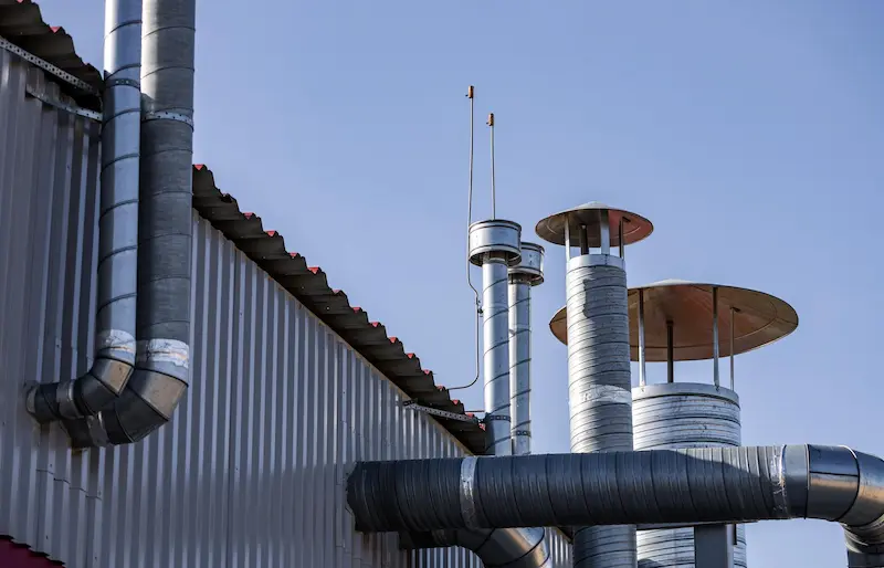 Chimenea modular industrial